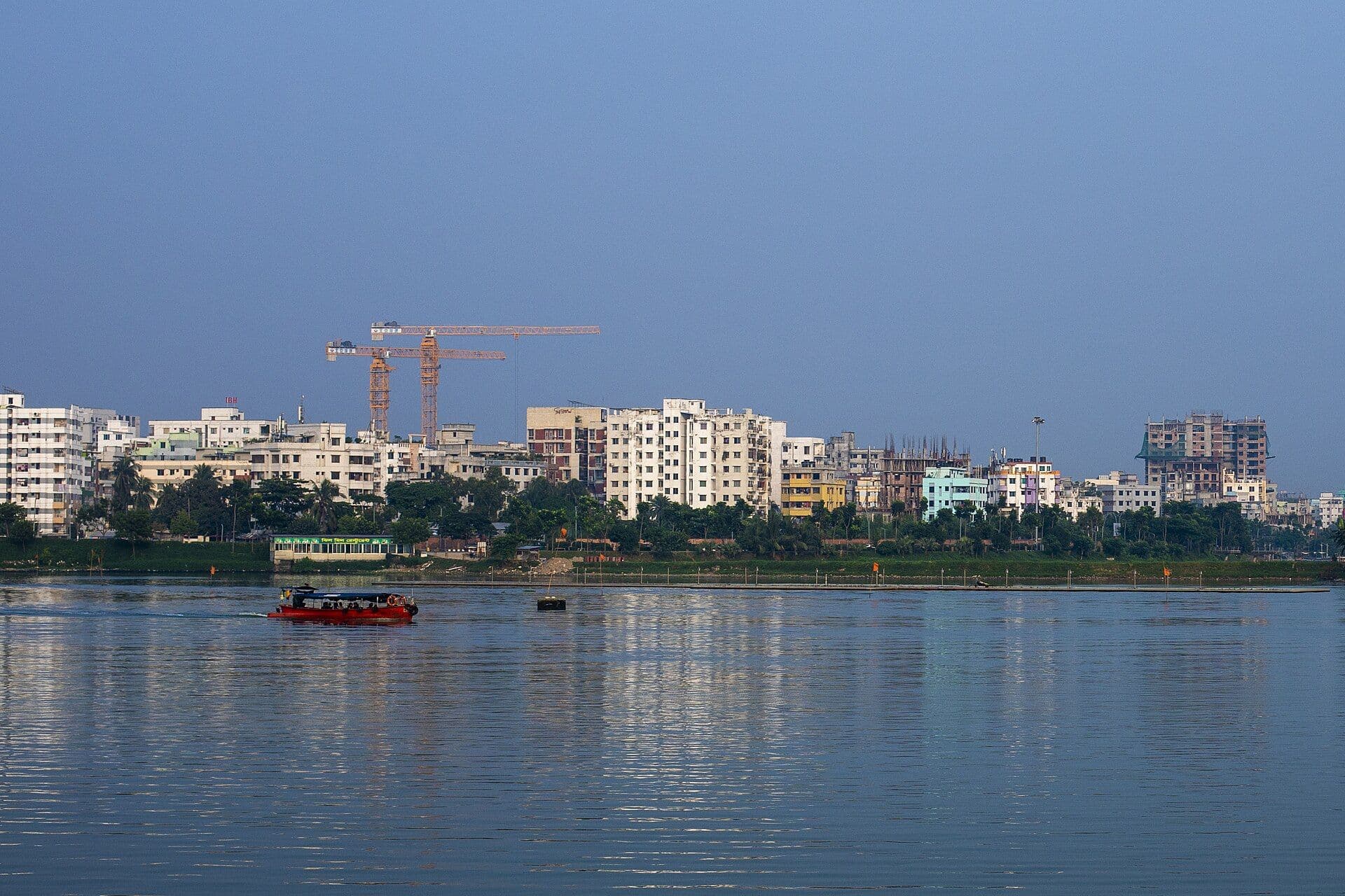 Hatirjheel lake in central Dhaka